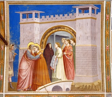 Giotto, Joachim and Anne Meeting at the Golden Gate