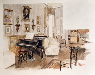 Intérieur de la Villa Verdi à Sant'Agata (Italie)