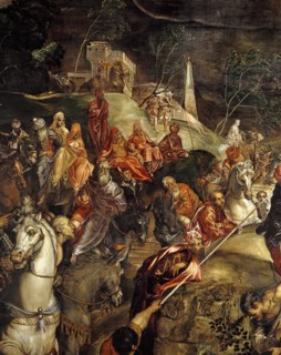Tintoretto, La Crucifixion (détail)