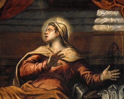 Tintoretto, Annunciation (Detail)