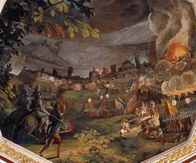 Plafond de l'Armurerie à la Galerie des Offices à Florence (détail)