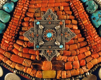 Orenement de pectoral provenant de la région du Ladakh au nord de l'Inde