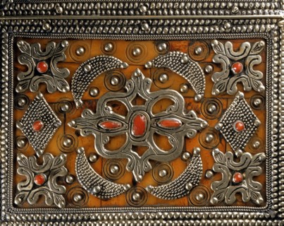 Conteneur "Porta Corano" marocain (détail)