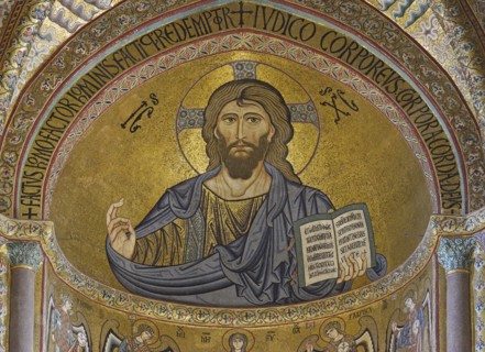 Christ Pantrocator de la cathédrale de Cefalù (Sicile)
