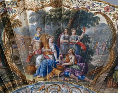Eventail "Les Quatre Saisons"