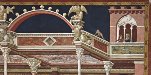 Lorenzetti, La Flagellation du Christ. Le Christ à la Colonne (détail)