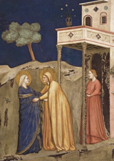 Giotto, Visitation (detail)