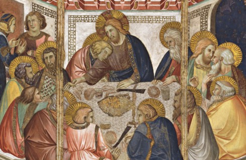 Lorenzetti, La Cène (détail)