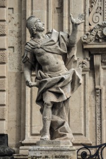 Josué, statue de la Collégiale basilique de Saint-Sébastien d'Acireale (Sicile)