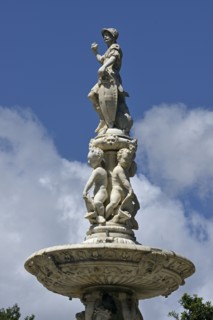 Fontaine d'Orion située sur la Piazza del Duomo à Messine (Sicile)