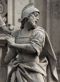 Aaron, statue de la Collégiale basilique de Saint-Sébastien d'Acireale (Sicile)