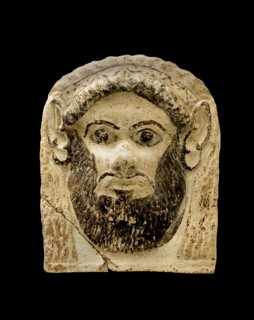 Antéfixe fictif avec masque de Silène