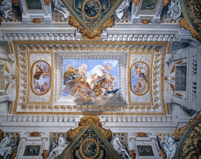 Plafond d'une salle du musée de l'Argenterie du Palais Pitti à Florence