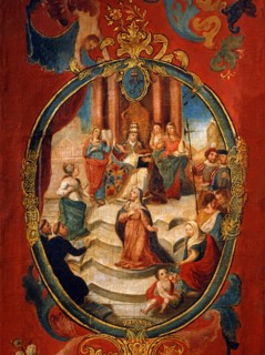 Folding screen with allegory of European nations (detail)