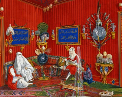 Germano Prosdocimi, Salon oriental de la Villa Lazarovich à Trieste (détail)