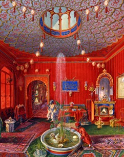 Germano Prosdocimi, Salon oriental de la Villa Lazarovich à Trieste (détail)