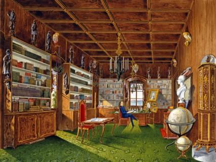 Germano Prosdocimi, Bibliothèque de la Villa Lazarovich à Trieste