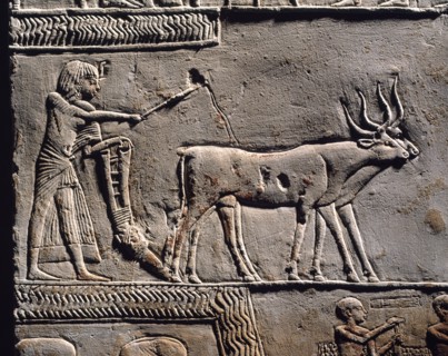 Horemheb labourant les champs d'Ialou