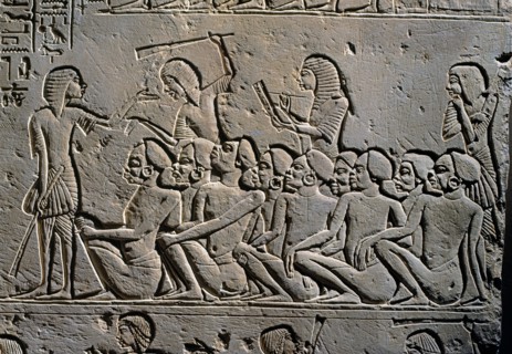 Relief en creux de la tombe de Horemheb à Saqqarah