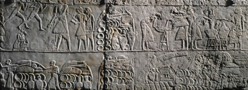 Relief provenant de la tombe de Horemheb à Saqqarah
