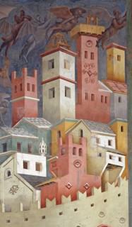 Giotto, Saint François chasse les démons d'Arezzo (détail)