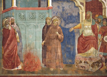 Giotto, Saint François devant le sultan d'Egypte Al-Kâmil en 1219 (détail)