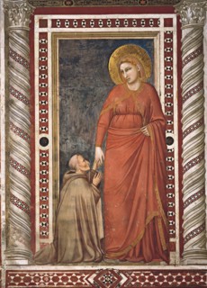 Giotto, Marie-Madeleine et Tebaldo Pontano, évêque d’Assise, en habits de franciscain