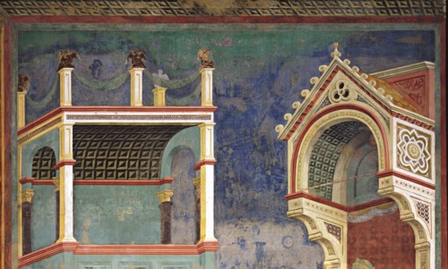Giotto, Saint François devant le sultan d'Egypte Al-Kâmil en 1219