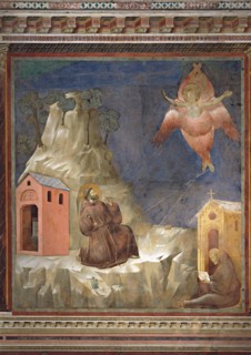 Giotto, Saint François reçoit les stigmates sur le mont Verna