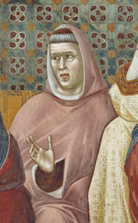 Giotto, La prédication de saint François devant le pape Honorius III (détail)