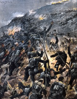 Pendant la Guerre russo-japonaise, les Japonais attaquent Port-Arthur le 8 février 1904