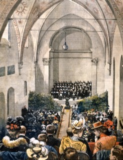 Inauguration du "Salone Perosi" dans l'église de Santa Maria della Pace à Milan