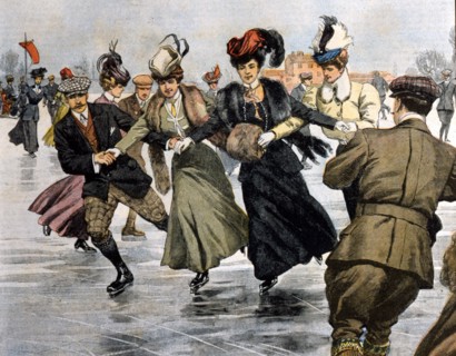 Le patinage, plaisir en vogue presque partout en Italie en 1907