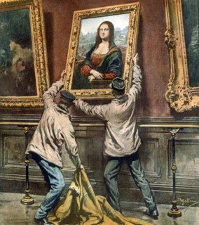 Vincenzo Pietro Peruggia vole "La Joconde" de Léonard de Vinci au musée du Louvre dans la nuit du 21 au 22 août 1911