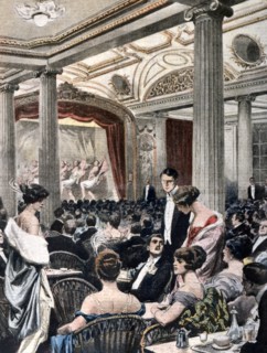 Salle de théâtre sur un paquebot transatlantique (1920)