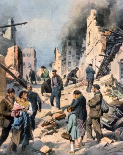 Guerre civile espagnole. La ville d’Eibar détruite par les troupes communistes (1937)