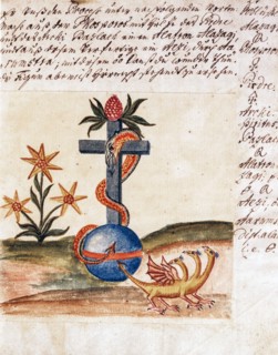 Symbolique alchimique, manuscrit alchimique "Clavis Artis" attribué à Zoroastre (Zarathoustra)
