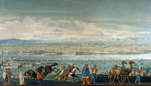 Baseggio, Vue du grand Caire depuis l'autre côté du Nil (détail)