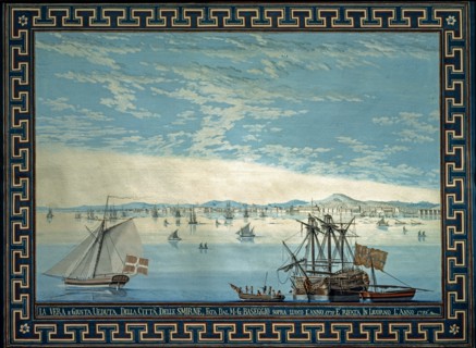 Baseggio, Vue de la baie et de la ville d'Izmir (Turquie) en 1778