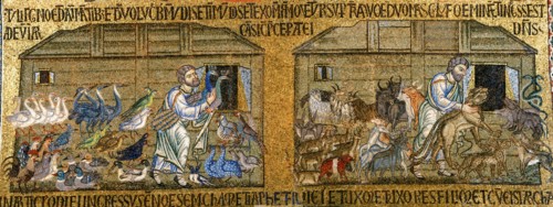 Embarquement des animaux dans l'Arche de Noé