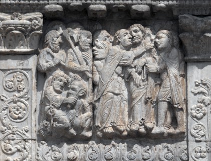 Le baiser de Judas et l'arrestation du Christ au Jardin des Oliviers