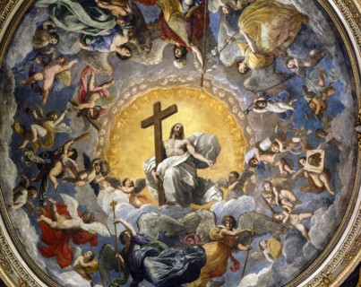 Coupole de la cathédrale de Ravenne, peinte par Guido Reni