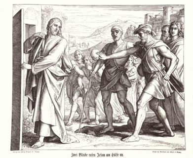 Carolsfeld, La guérison de deux aveugles