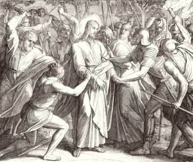 Carolsfeld, Jésus arrêté par les soldats dans le jardin des oliviers