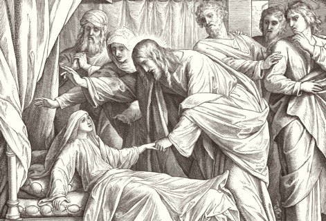 Carolsfeld, Jésus ressuscite la fille de Jaïrus (détail)
