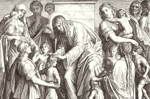Carolsfeld, "Laissez les enfants venir à moi" (détail)