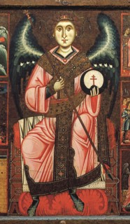 Coppo di Marcovaldo, L'archange saint Michel et récits de sa légende (détail)