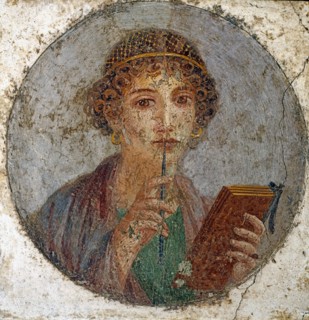 Portrait de jeune fille "La poétesse de Pompéi"