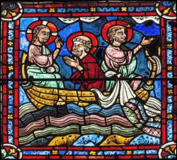 La pêche miraculeuse (vitrail de Chartres)