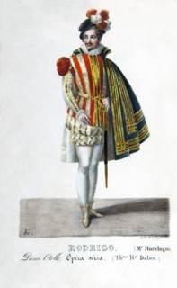 Giulio Marco Bordogni dans le rôle de Rodrigo dans l'opéra "Otello" de Rossini